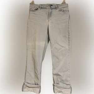 J. Jill denim high rise cropped light wash women’s size 8
